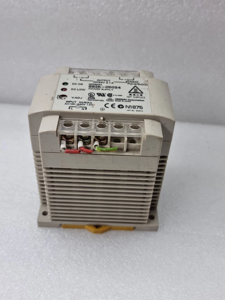 OMRON S82K-05024 24VDC 2.1A INDUSTRIAL POWER SUPPLY